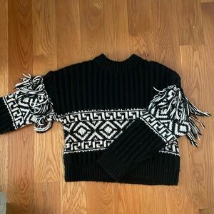 Fringe Sweater. Perfect for apres ski!